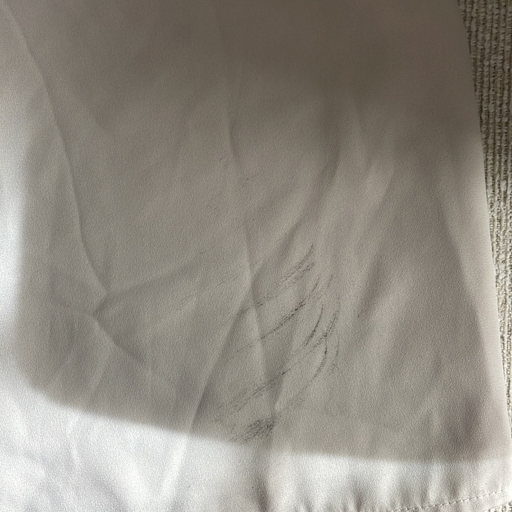 Aritzia Babaton Luiz High Rise Stretch Tie Waist Wide Leg Culotte Matte Pearl XL - Picture 9 of 9